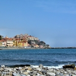 Strand von Imperia-Porto Maurizio im Frühling