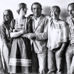 1977 Hörspielabteilung Südwestfunk: Petri, Zschau, Krieg, Naber, Braig, Naleppa Foto: Heinz Meidele