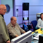 "Die Tagbücher des Samuel Pepys", Studio DLF: Naleppa, Ernst Hartmann, Anne Bartel Photo: Sebastian Linnerz